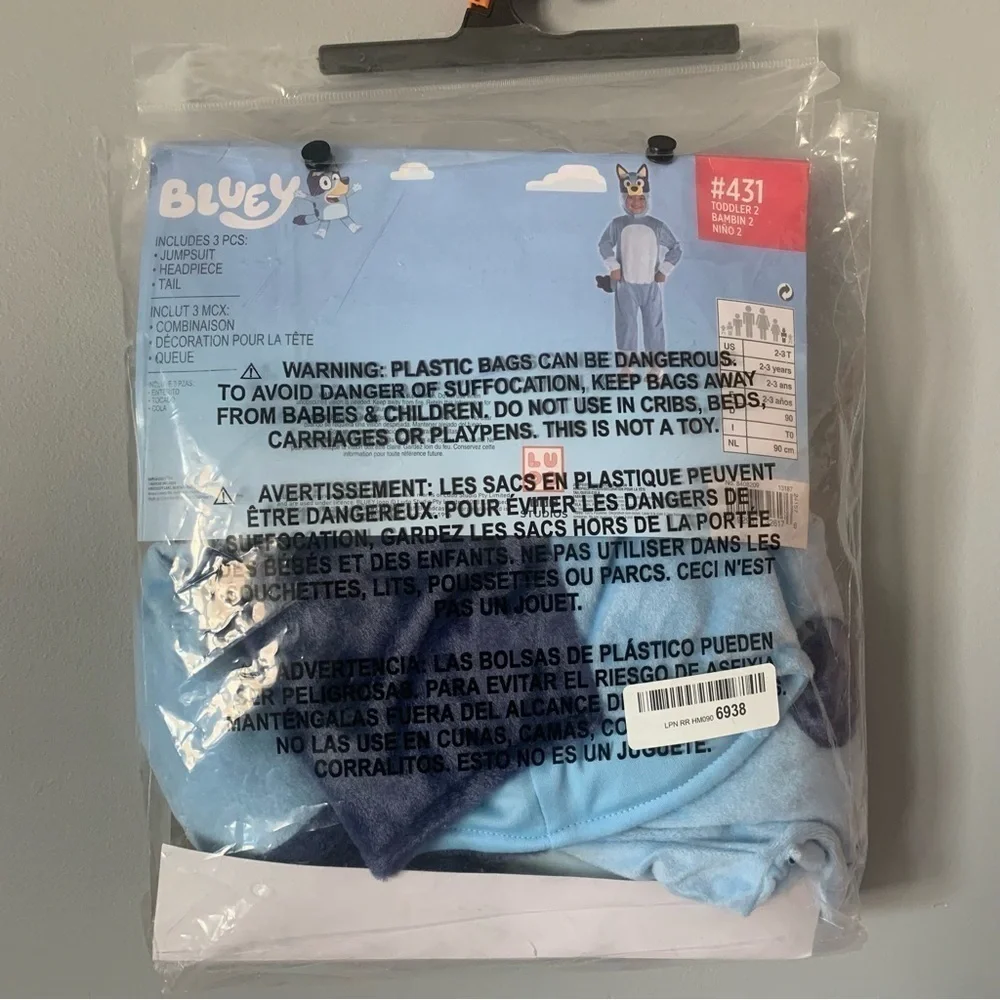 NIP. Bluey Toddler Costume